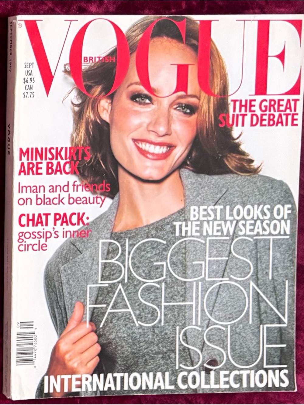 Rare Vintage British Vogue September 1997
